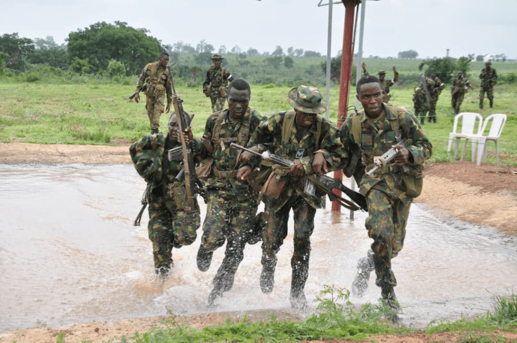 Officer Cadets training in the Nigerian Defence Academy to become better officers tomorrow.