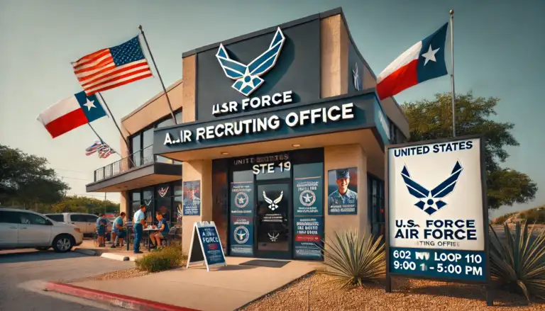 Air Force recruiting office in San Antonio, Texas.