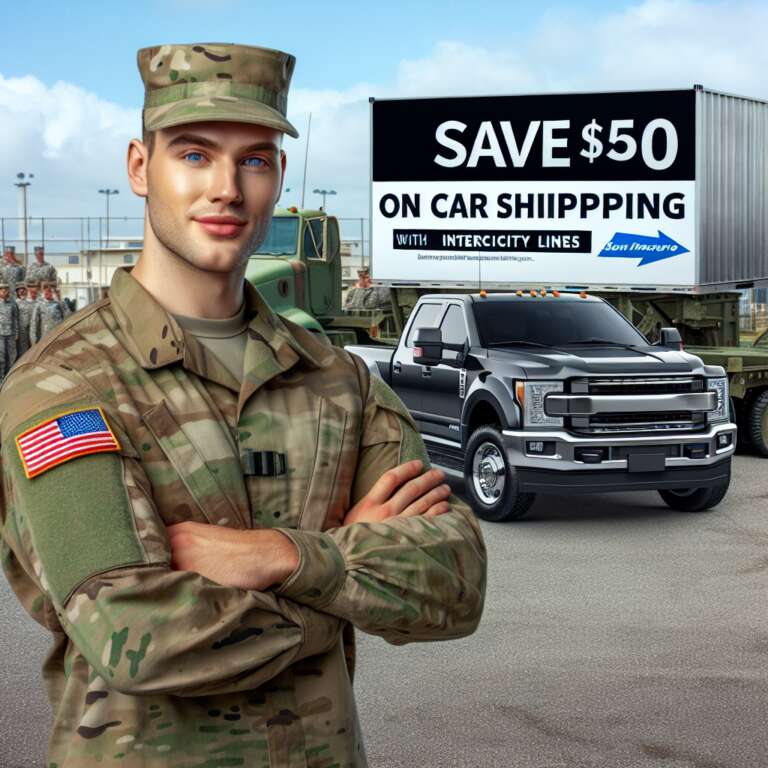 Military Members: Save $50 on Car Shipping with Intercity Lines