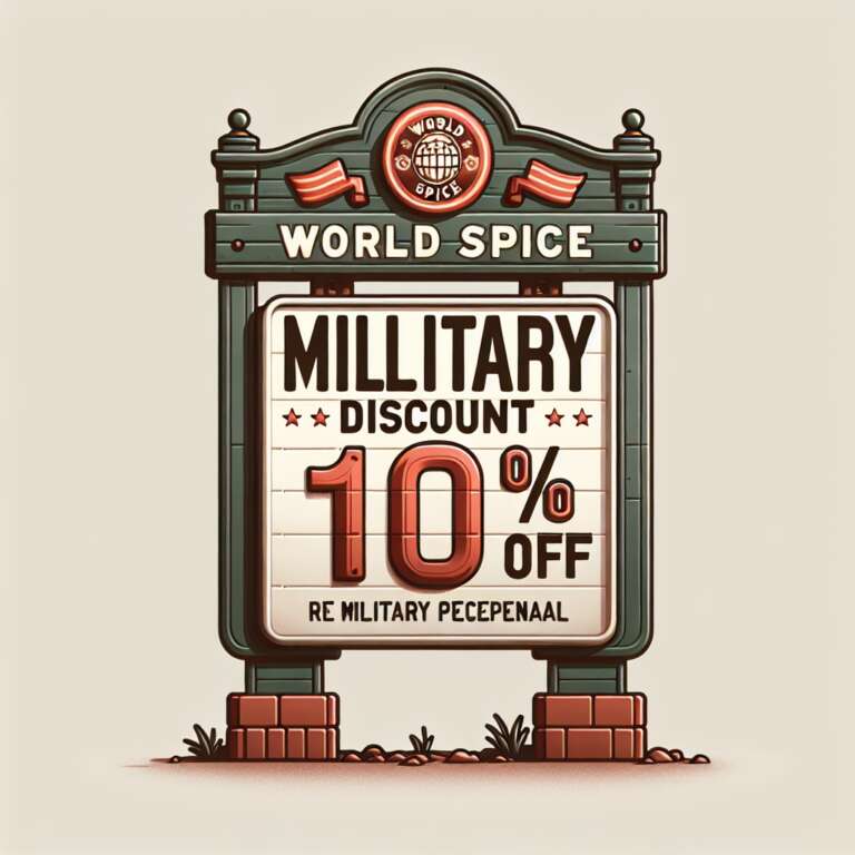 Military gets 10% off at World Spice