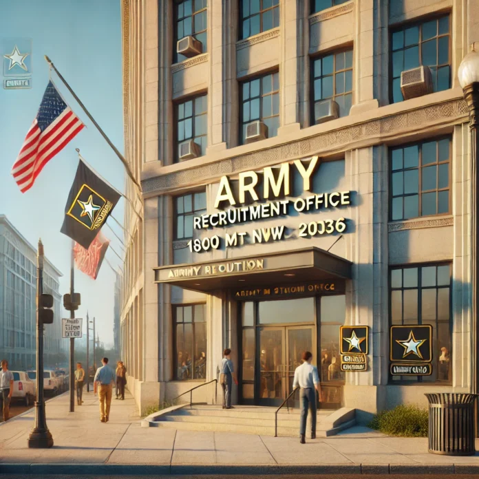 Army recruitment office in Washington, D.C.