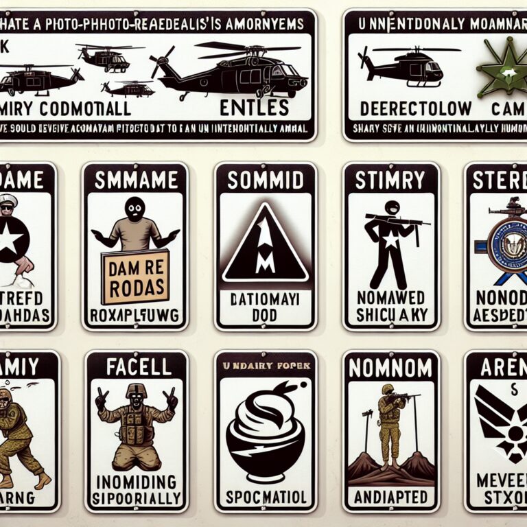 10 Unintentionally Hilarious Military Acronyms